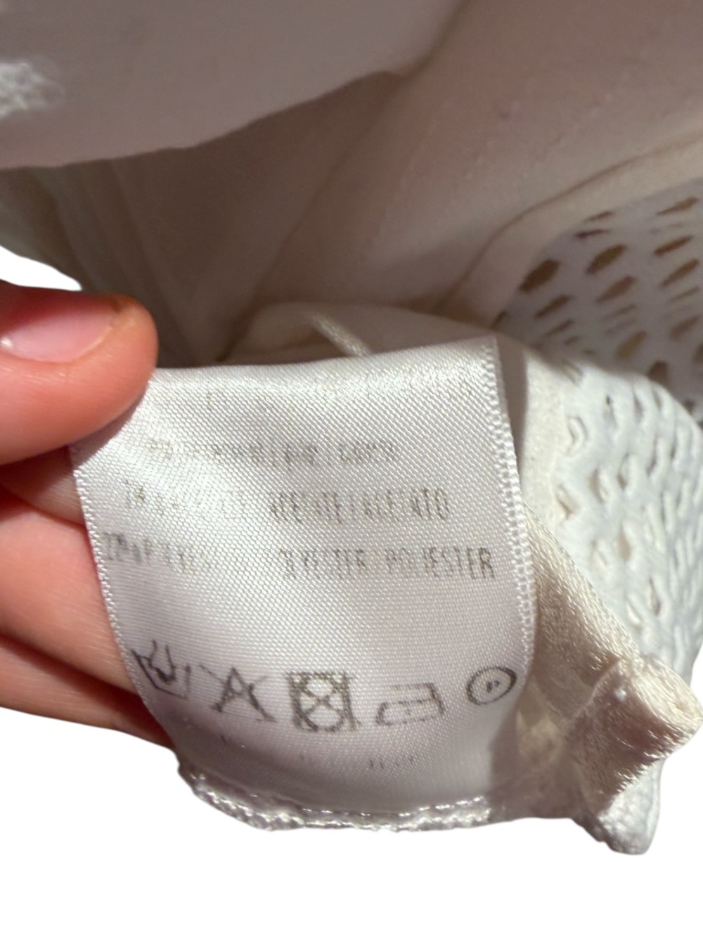 SANDRO PARIS white mesh tank top blouse - size 1 (small) - Picture 8 of 8